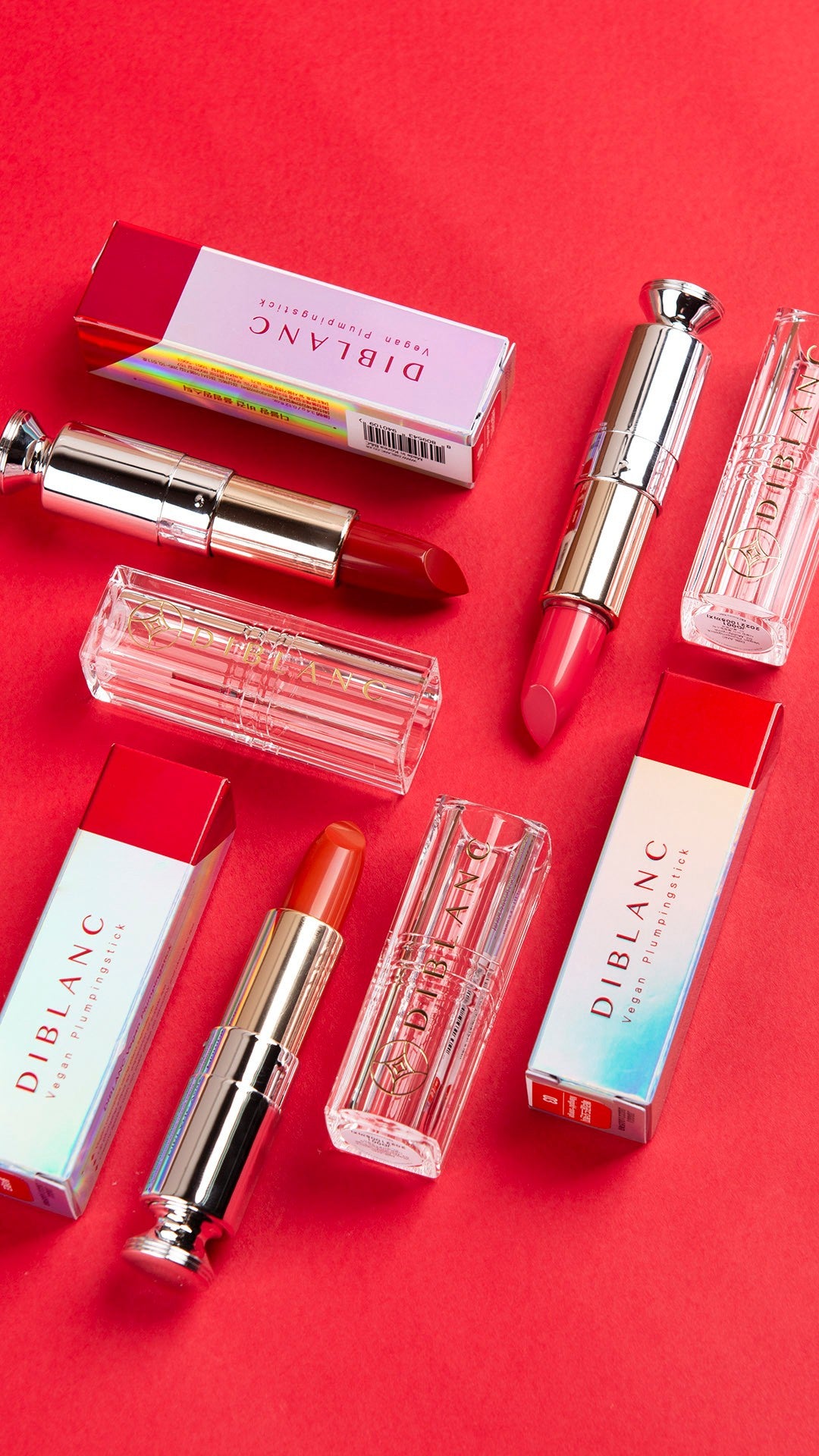 DIBLANC Vegan dúsító ajakrúzs - Camellia-RED