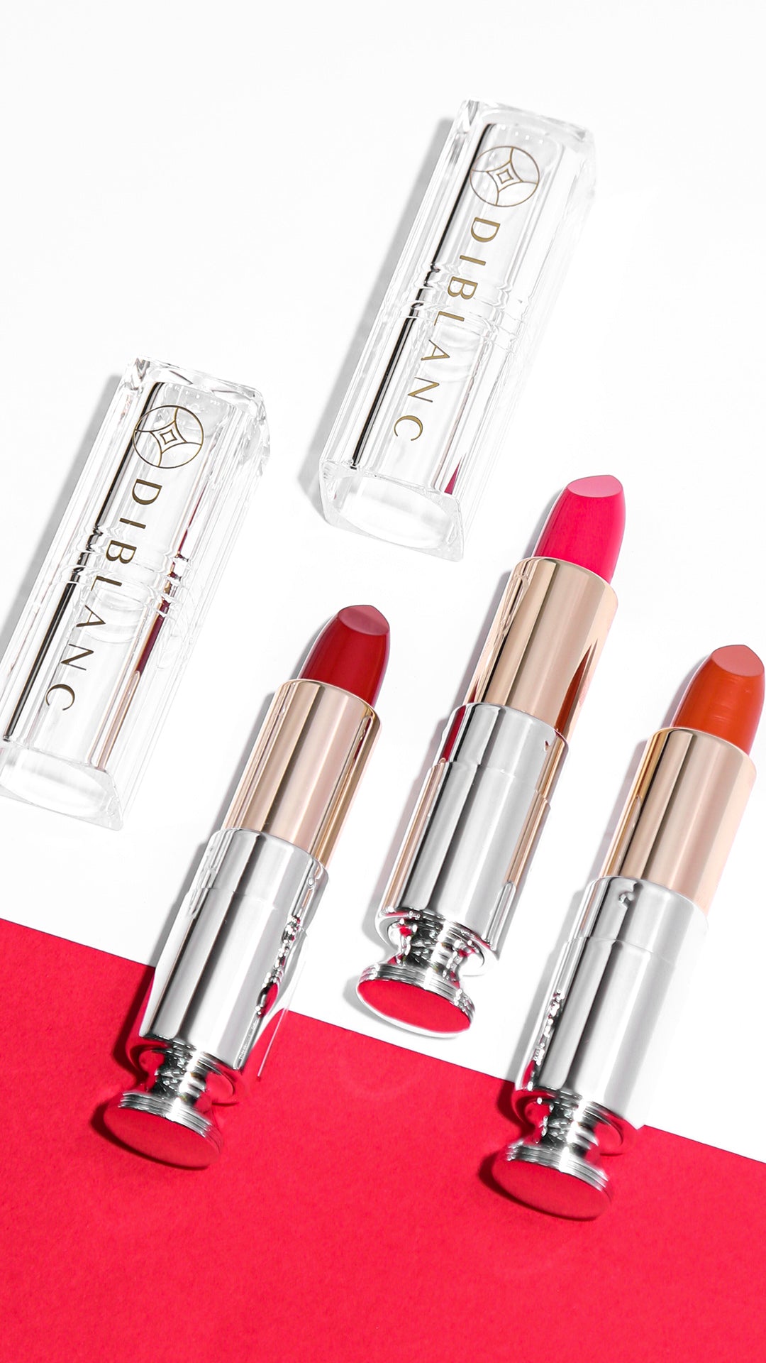 DIBLANC Vegan dúsító ajakrúzs - Camellia-RED