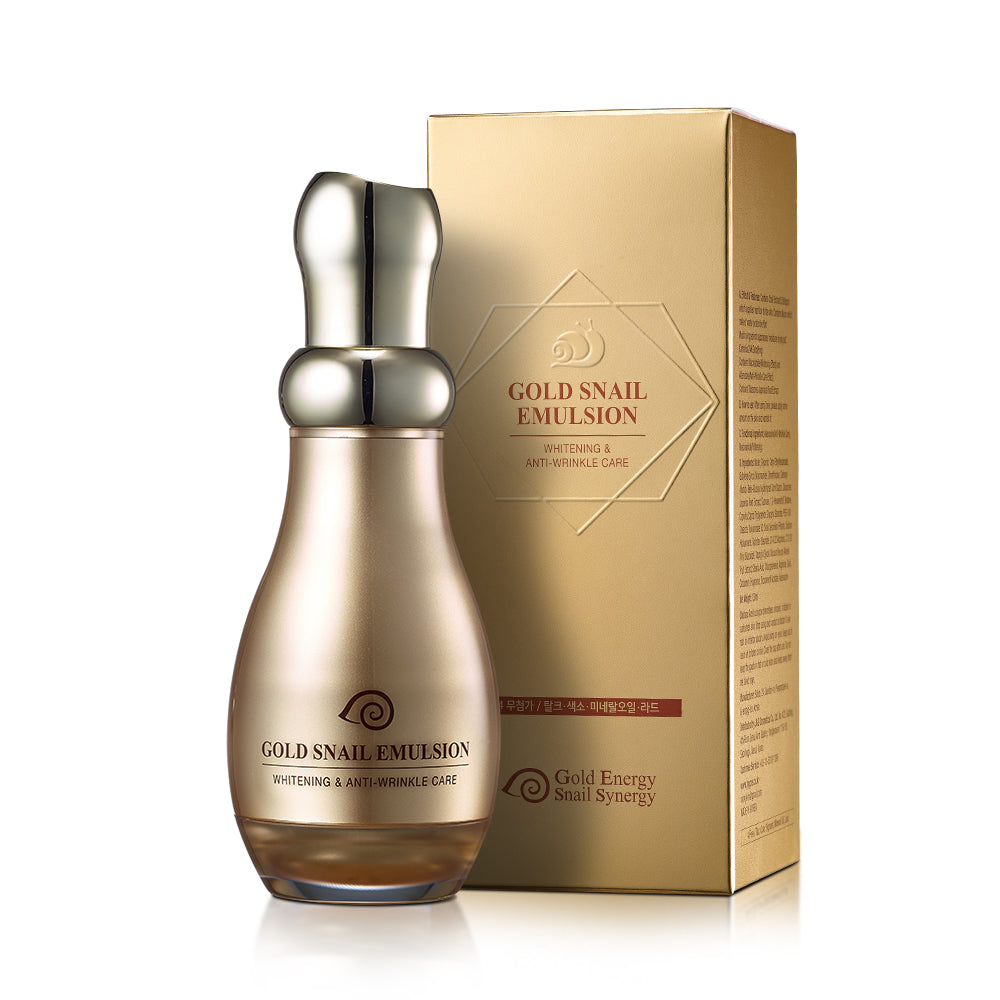 Gold Snail Emulzió – 130 ml / Bőrhalványító, Ránctalanító