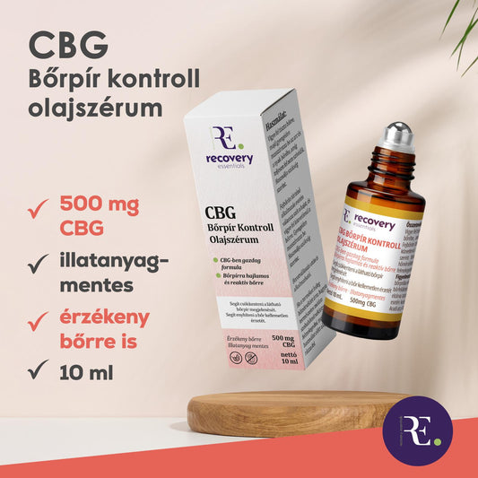 CBG Bőrpír Kontroll Olaj Szérum – 10 mL (500 mg CBG)
